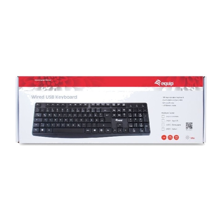 EQUIP 105-key wired USB keyboard LIFE 245211 MGS0000003932