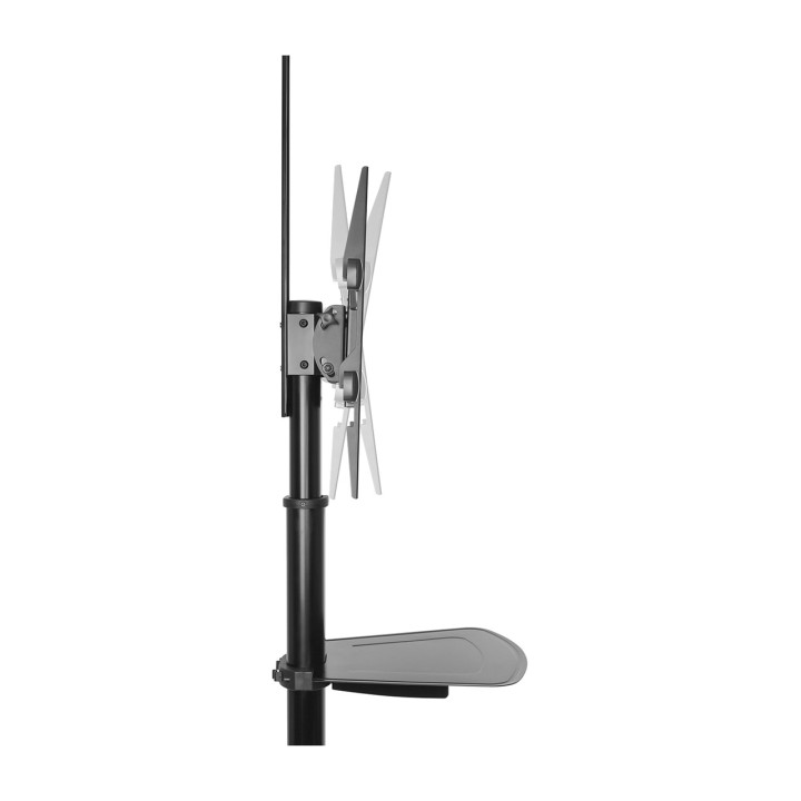 EWENT Soporte de suelo con ruedas y estantes para televisor