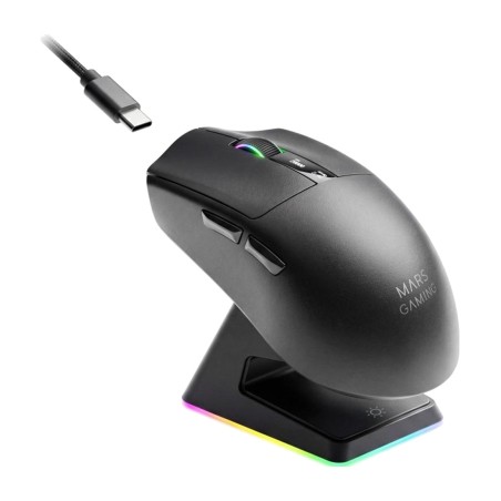 wireless mouse with oled display and magnetic charging dock mmw-elite 20000dpi