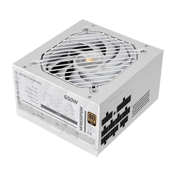 MARS GAMING Fonte de alimentação totalmente modular para PC