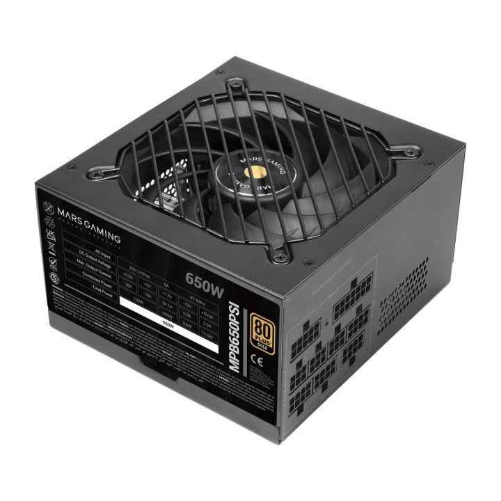 MARS GAMING Fonte de alimentação totalmente modular para PC