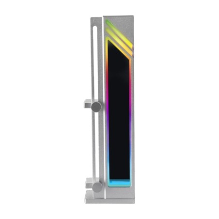 supporto per scheda grafica in alluminio con illuminazione argb e specchio infinito mca-gcb