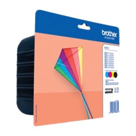 packung mit 4 original-tintenpatronen lc-223