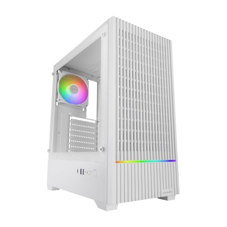 caixa per a pc semitorre amb finestra de vidre temperat mc-quantum atx-argb