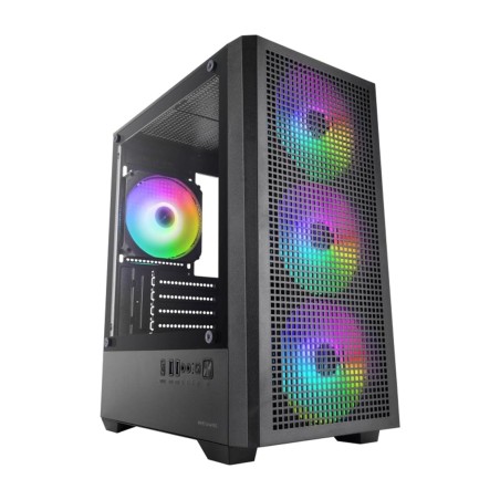 kompakt számítógépház edzett üveg ablakkal mc-vector micro-atx argb
