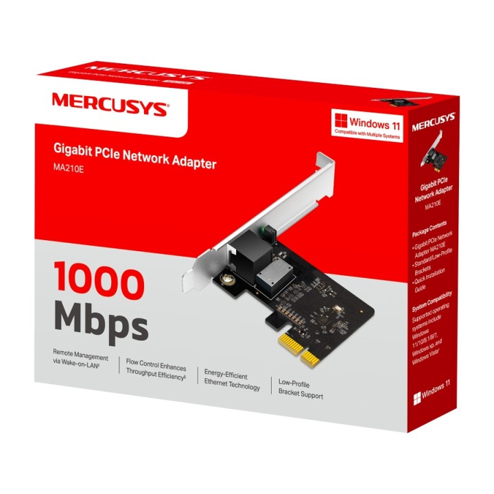 MERCUSYS Scheda di rete PCI Express con porta RJ45 MA210E