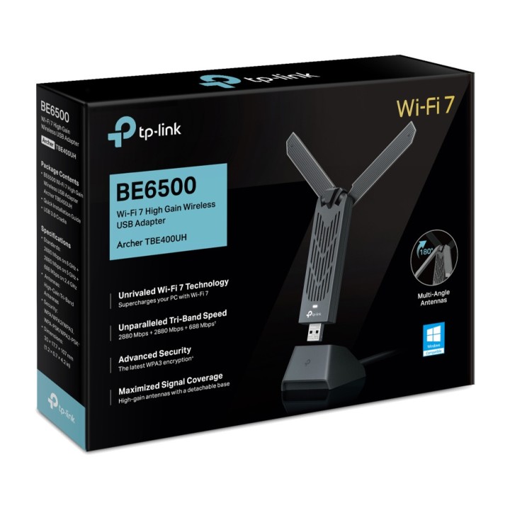 TP-LINK Adaptor USB Wi-Fi 7 cu câștig ridicat
