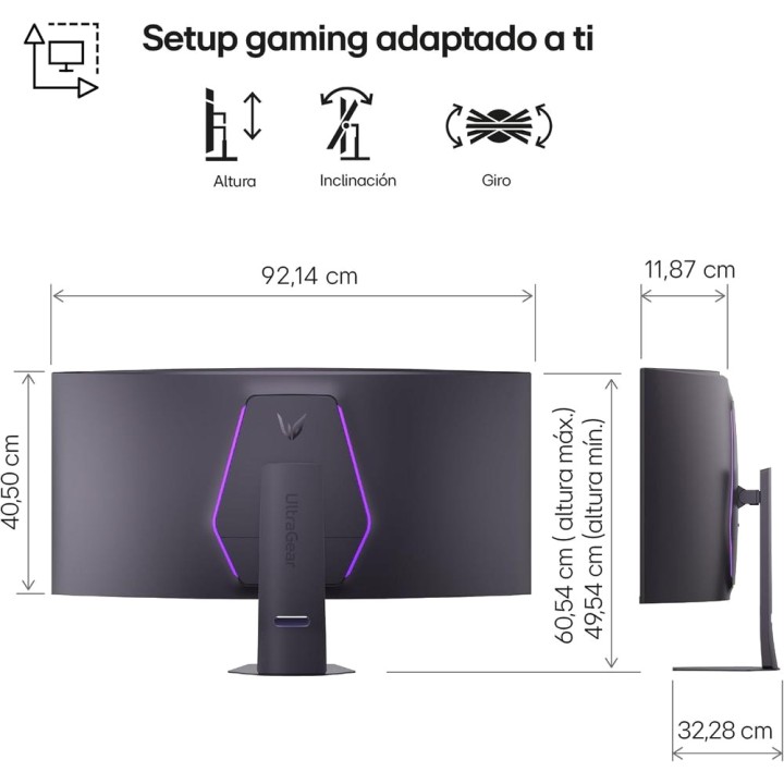 LG Monitor gaming curvo OLED de 38,6 pulgadas