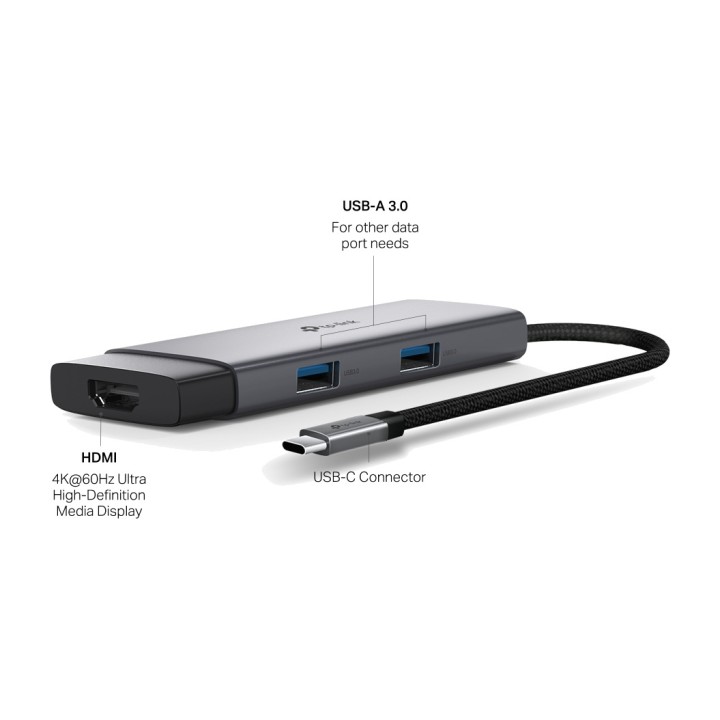TP-LINK Hub USB-C 5-en-1 avec HDMI UH5020C DSP0000039757