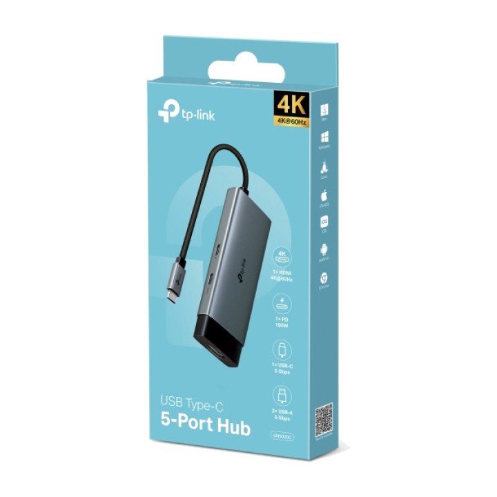 TP-LINK Hub USB-C 5 in 1 con HDMI UH5020C DSP0000039757