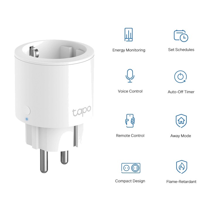 TP-LINK Mini prise connectée Wi-Fi avec compteur de