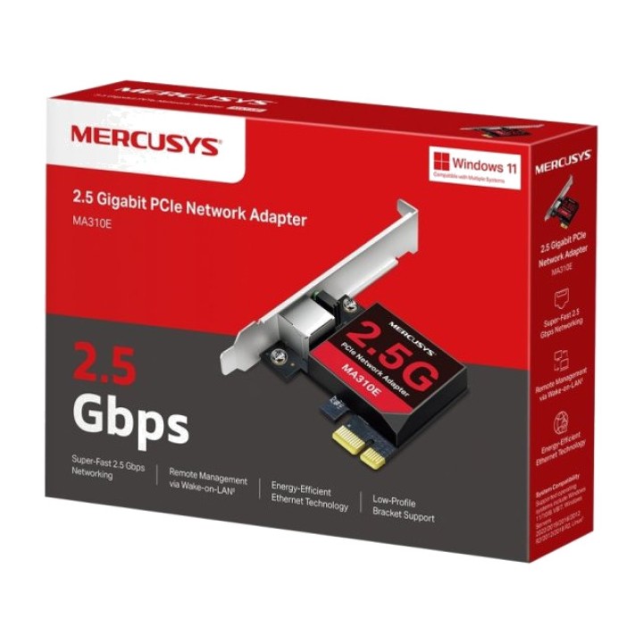 MERCUSYS Scheda di rete PCI Express con porta RJ45 MA310E
