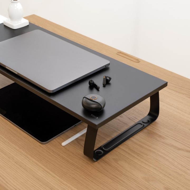 TOOQ Supporto rialzato in legno per monitor TQMR111 120MM