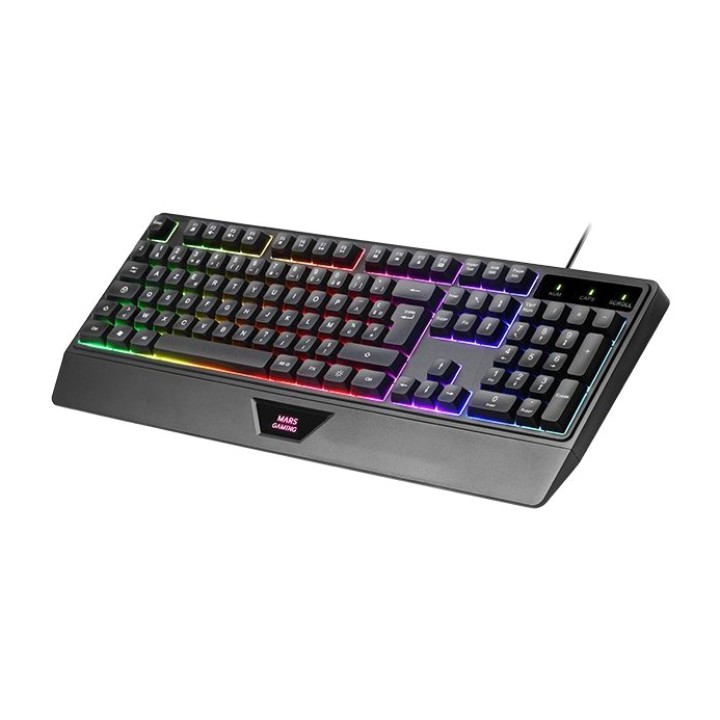 MARS GAMING Gaming-Set mit Tastatur und Handballenauflage,