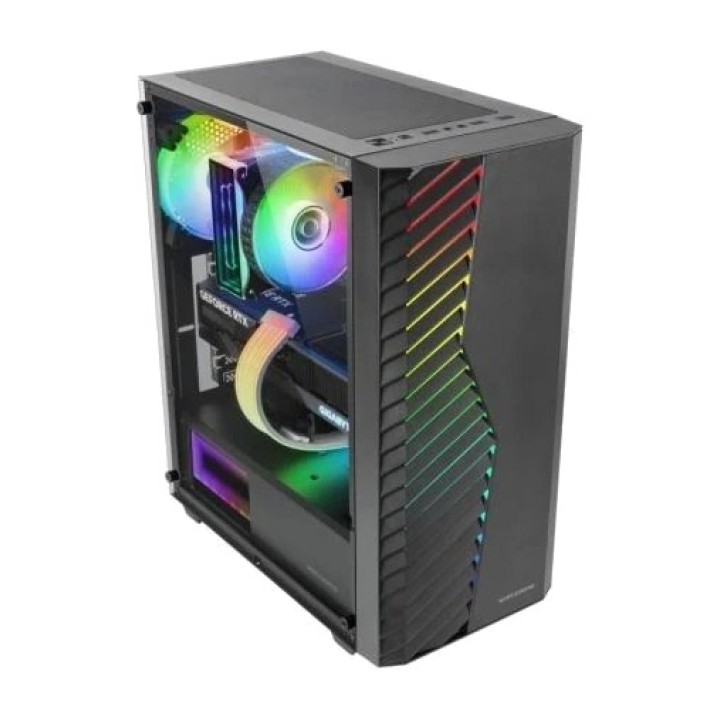MARS GAMING Torre semi-tower para PC com frente de malha,
