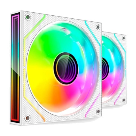 kit di ventole pwm per case pc con illuminazione argb mf-3dprox2 2x120mm