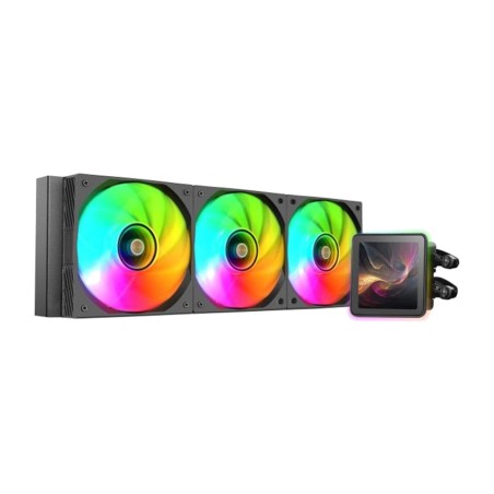 raffreddamento a liquido aio per cpu con schermo ips e illuminazione argb ml-visionpro360 3x120mm
