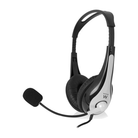 słuchawki stereo z mikrofonem i regulacją głośności 2x jack-3.5mm
