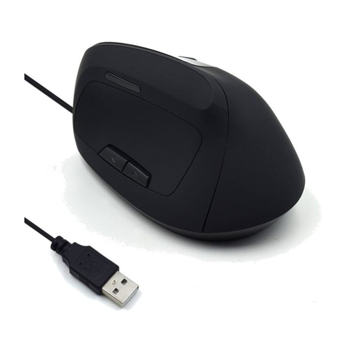 EWENT Ratón vertical ergonómico de cinco botones USB-1800DPI