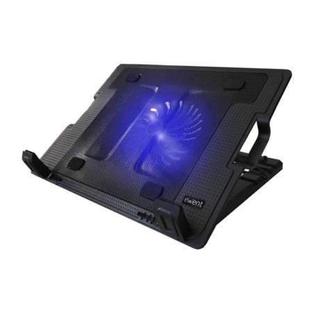 base de resfriamento ajustável para notebook com ventilador e dois portos usb 17" 125mm