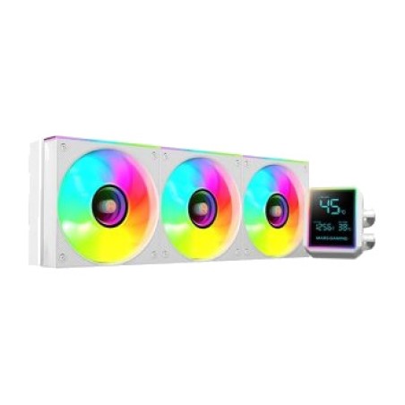 refrigeración líquida aio para cpu con pantalla lcd e iluminación argb ml-lcdpro360 3x120mm