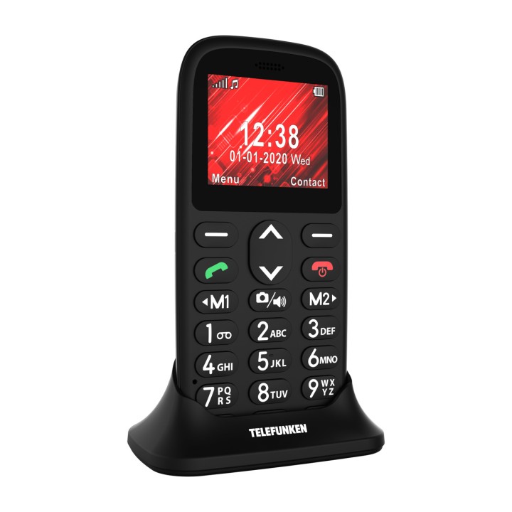 TELEFUNKEN Mobilni telefon za starejše z velikimi tipkami in