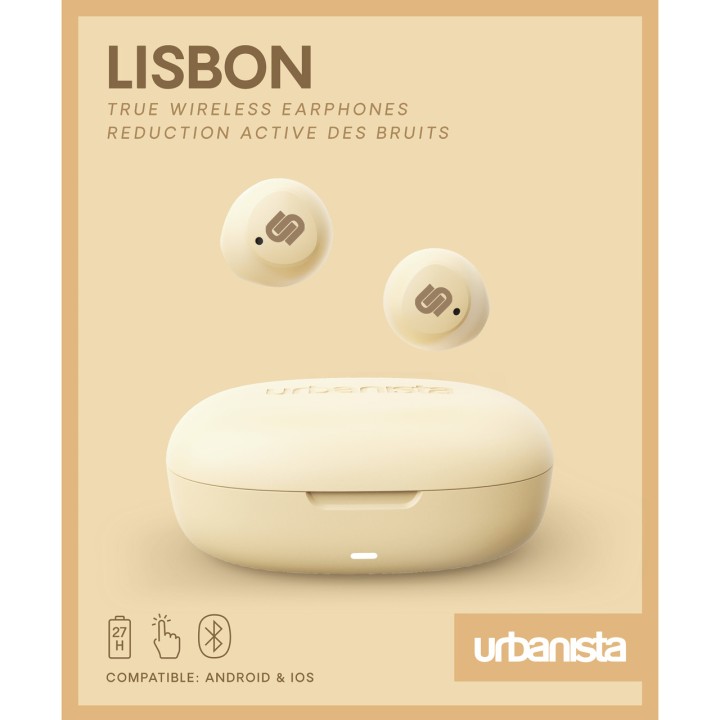 URBANISTA Kompaktné bezdrôtové slúchadlá typu button