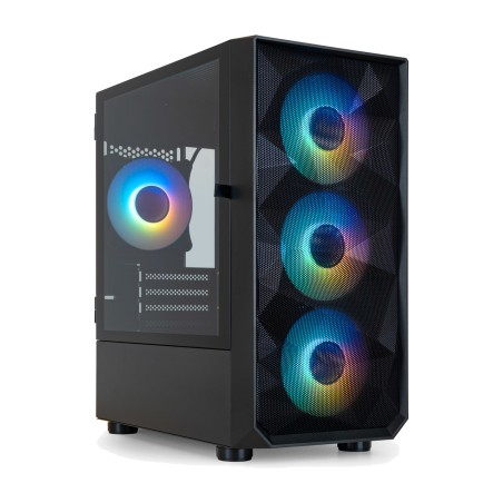 gaming-minitornipelikotelo tietokoneelle, valaistut tuulettimet tqgcc901 seizure-micro-atx argb