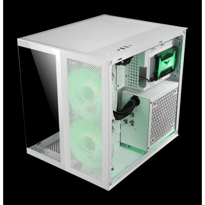 MARS GAMING Boîtier PC de type cube avec double panneau en