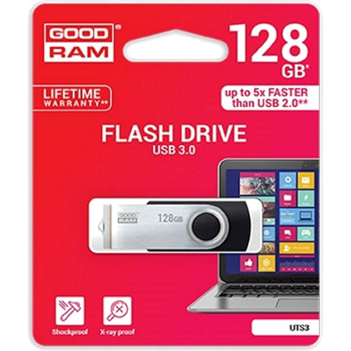 GOODRAM USB-3.0-USB-Stick im Taschenformat UTS3 128GB