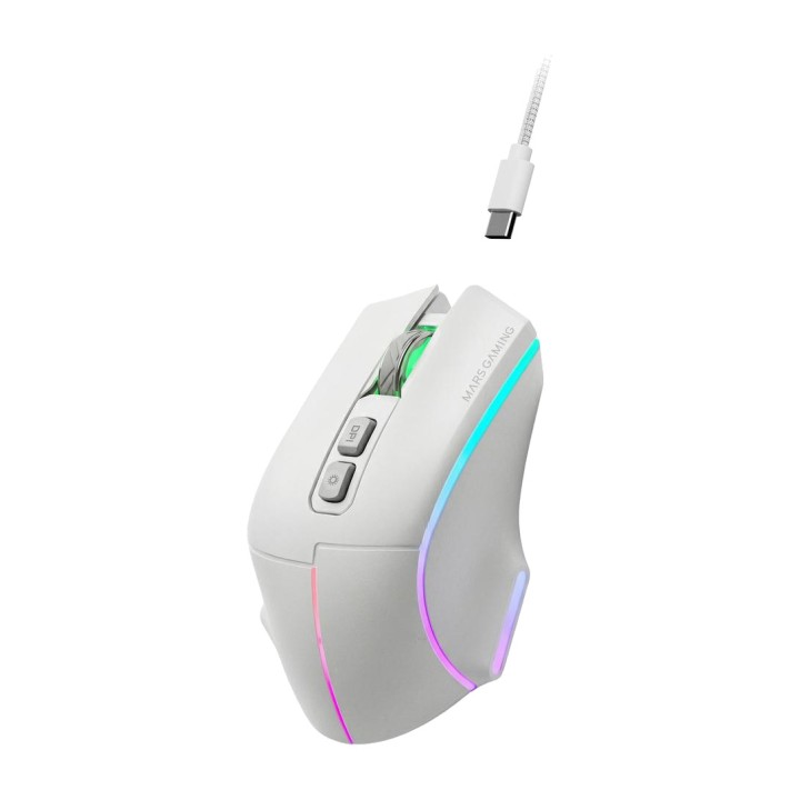 MARS GAMING Mouse wireless ergonomico con poggiapollice