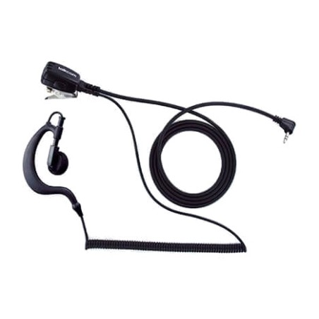 auricular intraural con micrófono y pulsador ptt para walkie talkie talkabout-tlkr jack-2,5mm