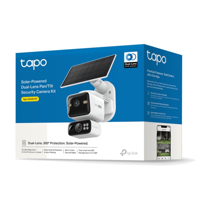 TP-LINK Kit de cámara de vigilancia IP WiFi con doble lente,