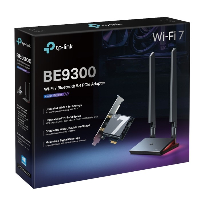 TP-LINK WiFi 7- und Bluetooth 5.4-PCIe-Netzwerkkarte