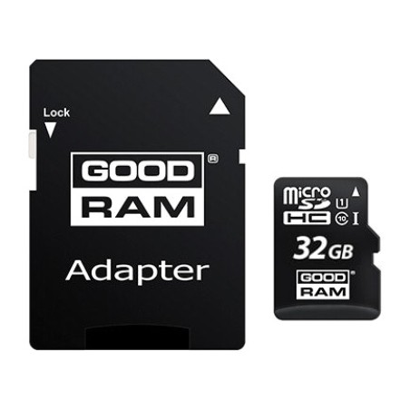 carte mémoire microsd avec adaptateur sd m1aa 32gb cl10 uhs-i