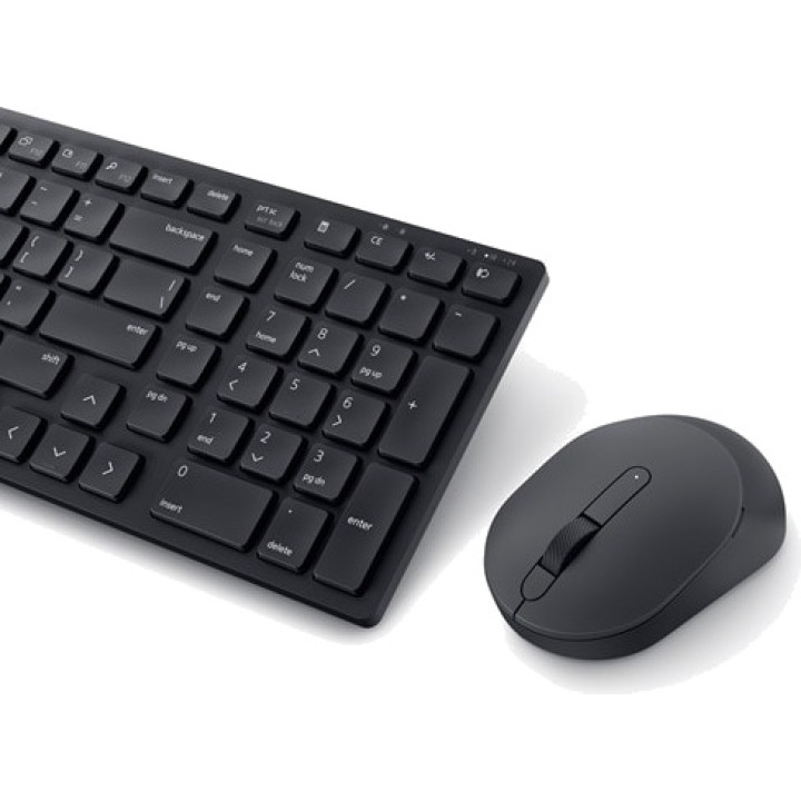 DELL Kit tastiera e mouse wireless silenziosi KM555