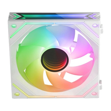 ventilador modular pwm para caja de pc con espejo infinito argb mf-linkfinity 120mm