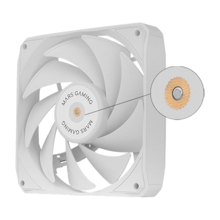 MARS GAMING Leiser PWM-Lüfterkit für PC-Gehäuse MF-NCLX2