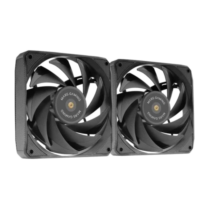 MARS GAMING Leiser PWM-Lüfterkit für PC-Gehäuse MF-NCLX2
