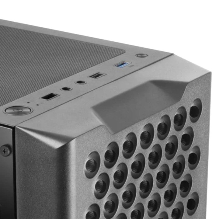 MARS GAMING Mid-tower PC case with tempered glass window