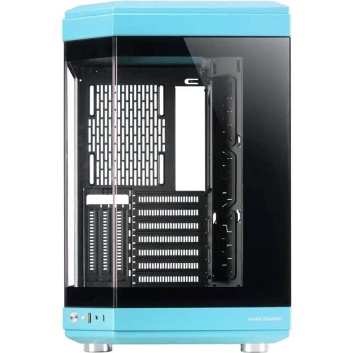 MARS GAMING Semitower pc-kabinet med tredobbelt panel af
