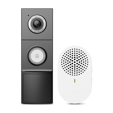 timbre inteligente con cámara 2k y visión ultra amplia tapo d235 5mp