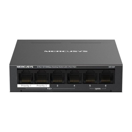 switch desktop con 6 porte e poe ms106p