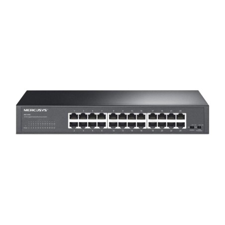 switch gigabit no gestionable de 24 puertos ms124gs