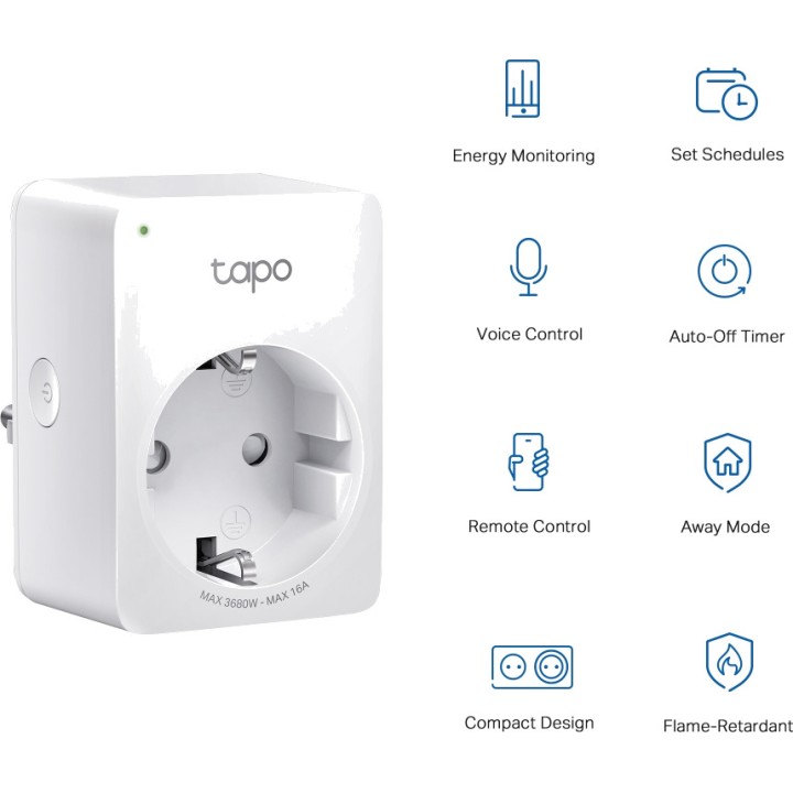 TP-LINK Enchufe inteligente WiFi con medidor de consumo TAPO
