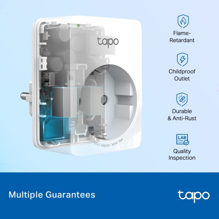 TP-LINK Presa smart Wi-Fi con misuratore dei consumi TAPO