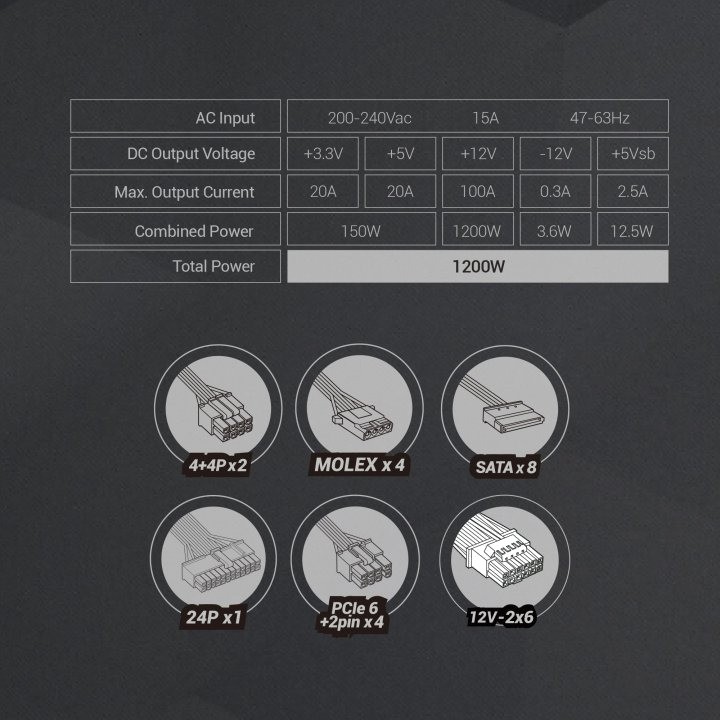 MARS GAMING Vollmodulares PC-Netzteil mit japanischen