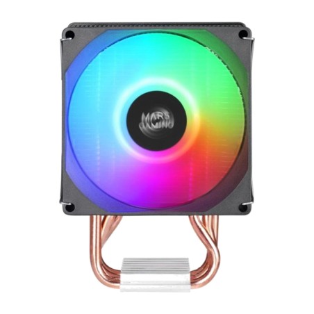 disipador de aire de perfil bajo para cpu con iluminación frgb mcpu-x3 90mm