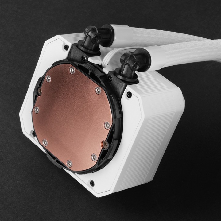 MARS GAMING AIO liquid CPU cooler with ARGB lighting