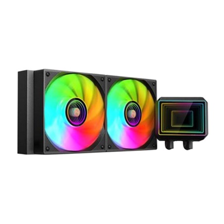 aio liquid cpu cooler with argb lighting ml-two240 2x120mm